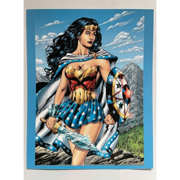 Wonder Woman 8x10 Thick Double Sided Print by comic book artist Al Rio - Picture 1 of 2